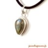 Pendentif goutte labradorite