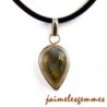 Pendentif goutte labradorite