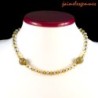Collier en citrine prasiolite et épidote