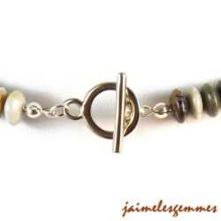 Collier jaspe et cornaline