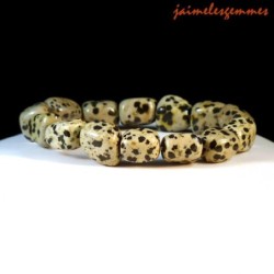 Bracelet jaspe dalmatien