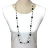 Collier en onyx noir et blanc