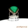 Bague goutte en malachite 2