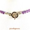 Collier en améthyste et onyx
