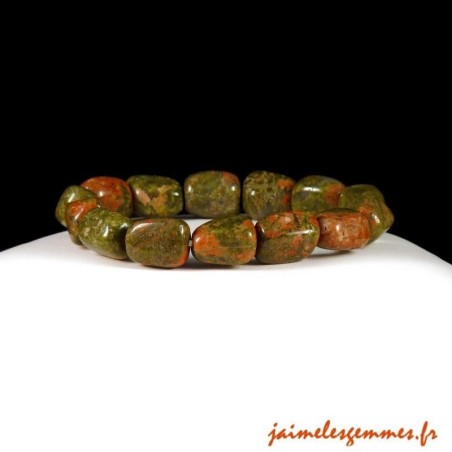 Bracelet en pierres de unakite