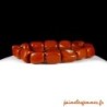 Bracelet en pierres de jaspe rouge