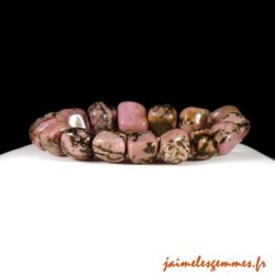 Bracelet en pierres de rhodonite