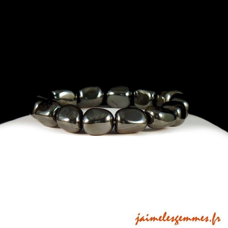 Bracelet en pierres hématite