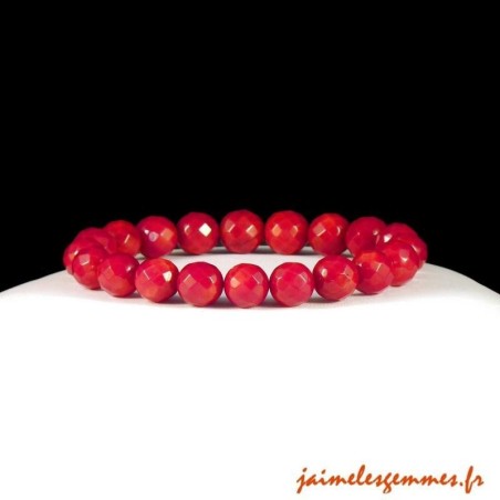 Bracelet en perles de corail