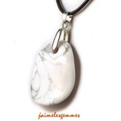 Pendentif pierre de howlite