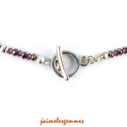 Collier en lépidolite