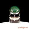 Bague ronde en chrysocolle