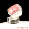 Bague rectangulaire rhodochrosite