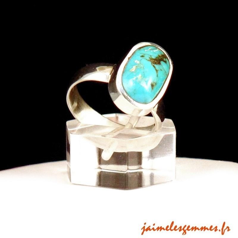 Bague baroque en turquoise