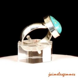 Bague baroque en turquoise