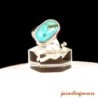 Bague baroque en turquoise