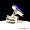 Bague ovale en lapis lazuli