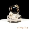 Bague ovale en onyx