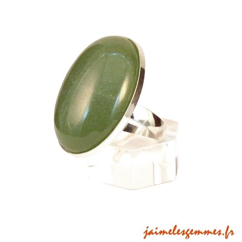 Bague aventurine ovale