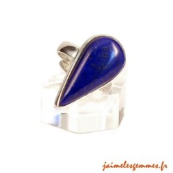 Bague ajustable en lapis