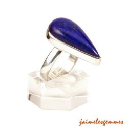 Bague ajustable en lapis