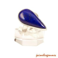 Bague ajustable en lapis