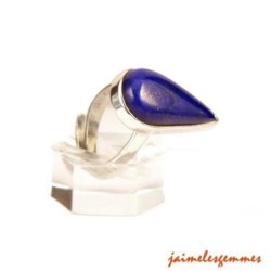 Bague ajustable en lapis