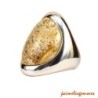 Bague jaspe paysage