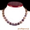 Collier en disques de charoite