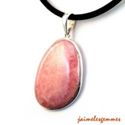 Pendentif rhodochrosite