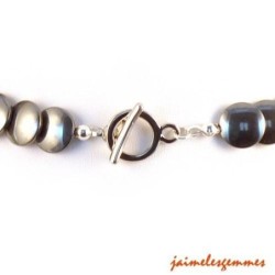 Collier hématite disques