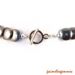 Collier hématite disques