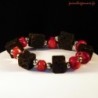 Bracelet lave et corail fantaisie