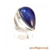 Bague goutte en lapis lazuli