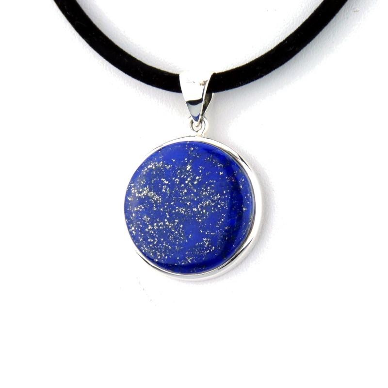 Pendentif rond en lapis lazuli