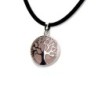 Pendentif arbre de vie quartz rose