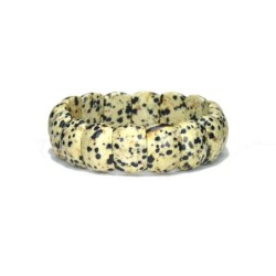 Bracelet en jaspe dalmatien