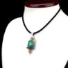 Pendentif baroque en turquoise