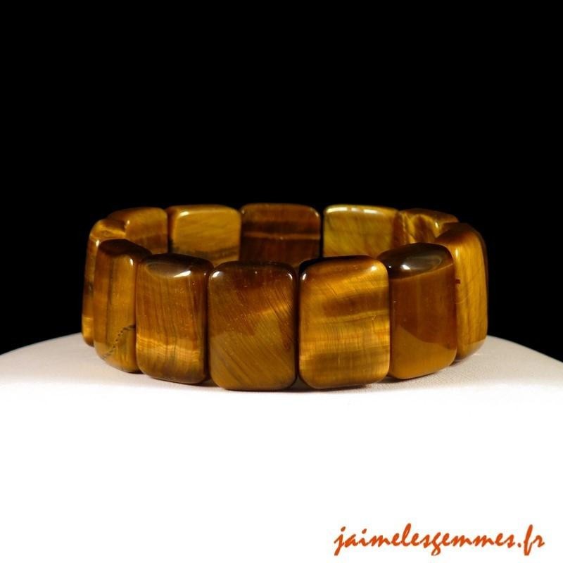 Bracelet élastique oeil tigre