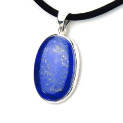 Pendentif en lapis lazuli ovale