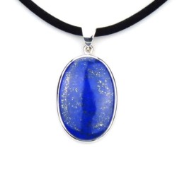 Pendentif en lapis lazuli ovale