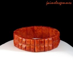 Bracelet élastique en corail