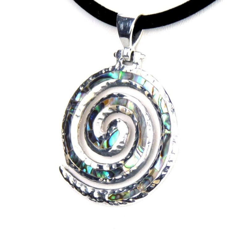 Pendentif spirale abalone