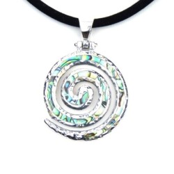 Pendentif spirale abalone