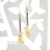 Boucles citrine facettée